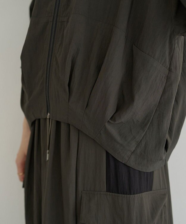 YECCA VECCA 【UVカット/接触冷感/遮熱】COOL5分袖MA-1 Charcoal Gray