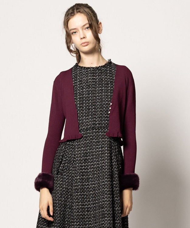 TOCCA BOOM KNIT ボレロ ワイン系