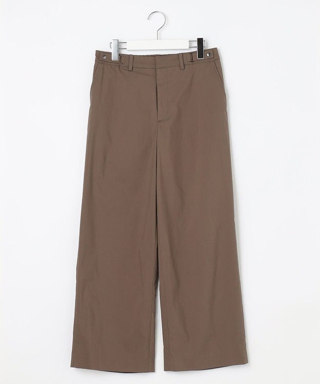 J.PRESS LADIES S 【洗える】ウェザーバイオエアフロー ワイド パンツ ブラウン系