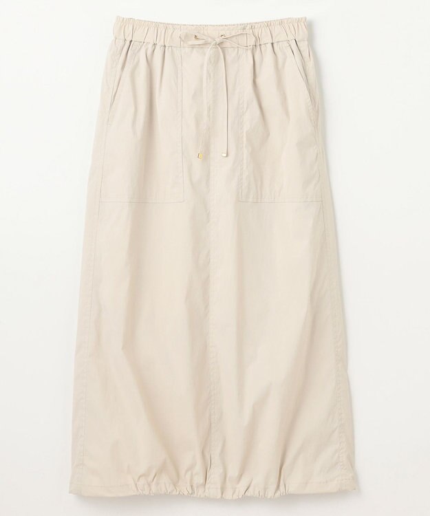 ANY 【ウエストゴム】撥水ナイロンベイカースカート エクリュ