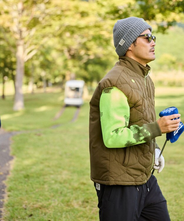 PW CIRCULUS 【UNISEX】WAVY カラーニット帽 ゴルフ グレー系