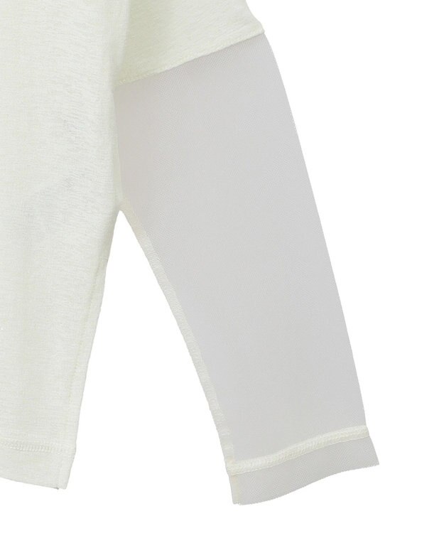 earth music&ecology ラメシアースリーブプルオーバー Light Yellow