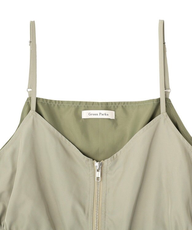 Green Parks ＳＥＴ２点　キャミビスチェ＋スカート Khaki