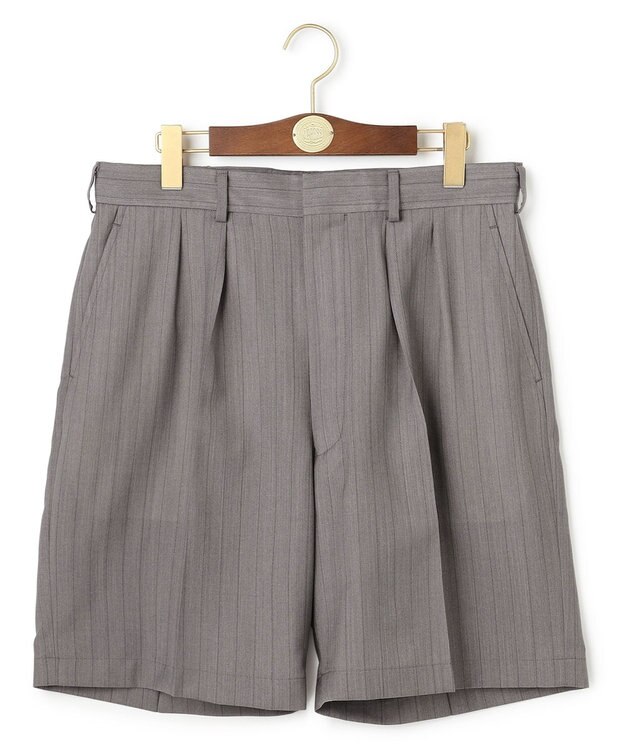 J.PRESS MEN 【J.PRESS ORIGINALS】Hight Twist T/W Toropical 2 Tuck Shorts ライトグレー系1