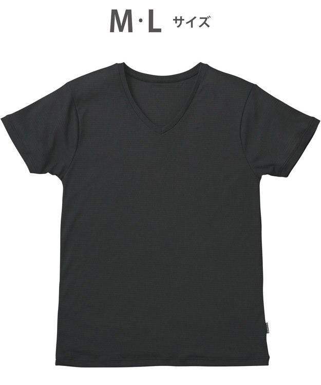 WACOAL MEN インナー　【ムレからの解放】　吸放湿性　吸汗速乾　通気性　3分袖　/ブロス　GL3310 ブラック