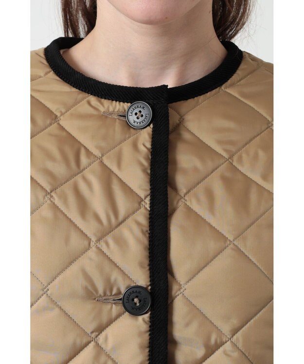 DAKS DAKS×LAVENHAM ノーカラージャケット ベージュ