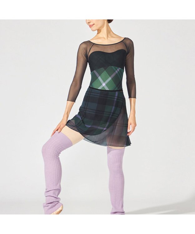 Chacott 巻きスカート コバルトブループリント