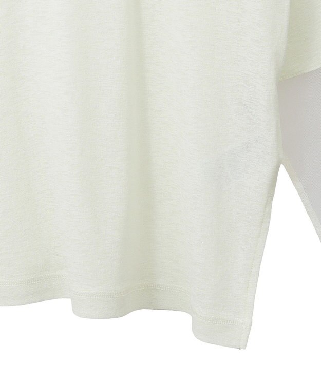 earth music&ecology ラメシアースリーブプルオーバー Light Yellow