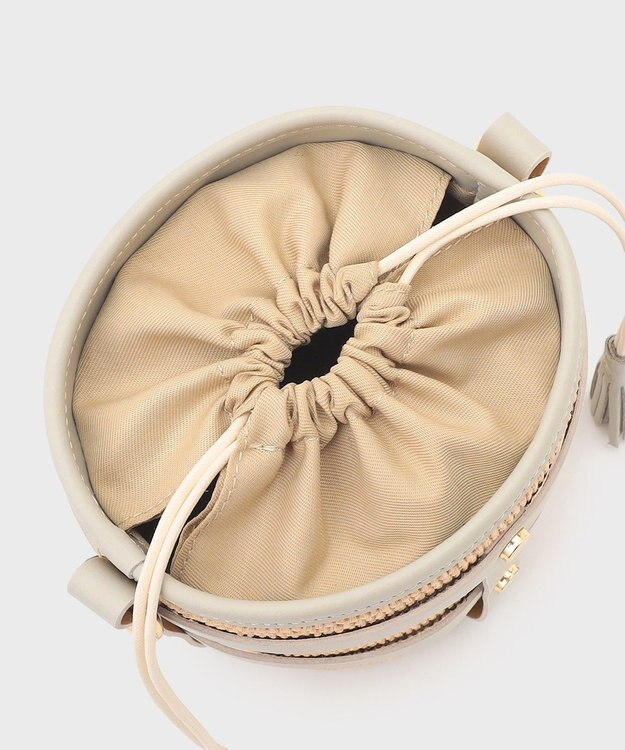 GRACE CONTINENTAL ANTONELLA　FERRANTE  ベルトフリンジバック グレー