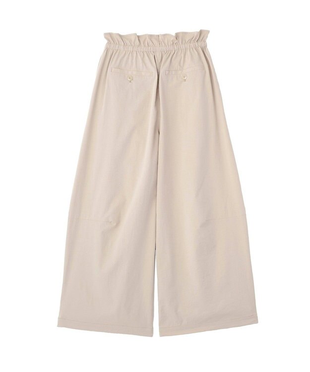 Green Parks ウエストフリルワイドコクーンパンツ Light Beige