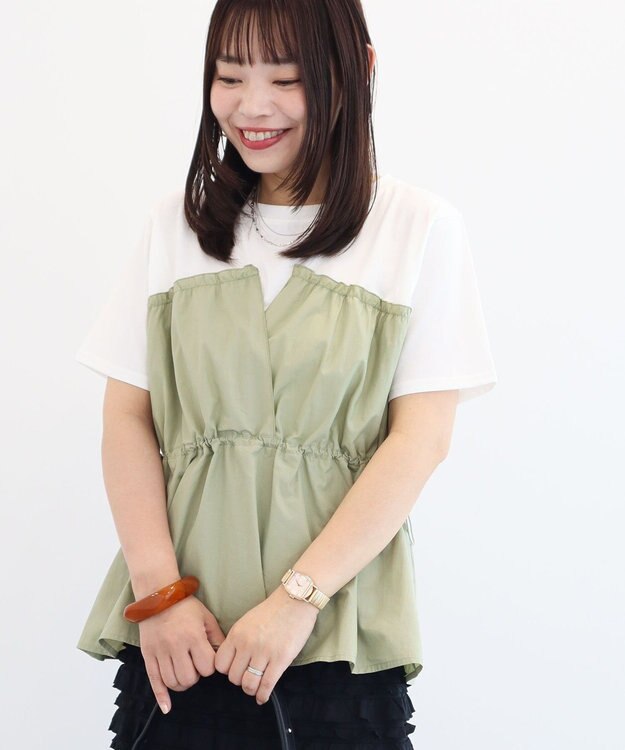 Green Parks ビスチェドッキングカットプルオーバー Khaki
