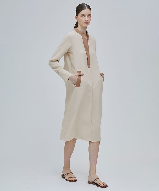 BEIGE， REINE / スキッパードレス Nude x Nude