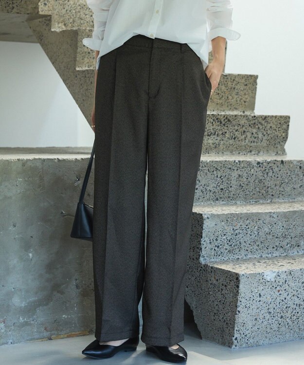 AMERICAN HOLIC 美・美・美ツイードワイドパンツ Brown