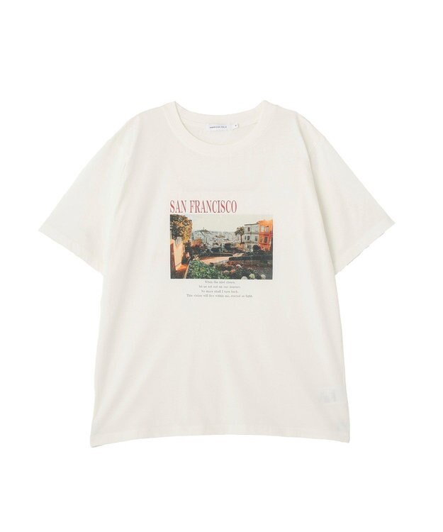 AMERICAN HOLIC SANFRANCISCO ロゴ＆フォトTシャツ Off White