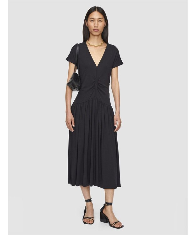 JOSEPH 【洗える】クレープジャージー　ドレス Black