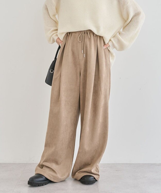 Green Parks ・ＳＵＧＡＲ　ＳＰＯＯＮ　スエードポンチカーブパン Beige