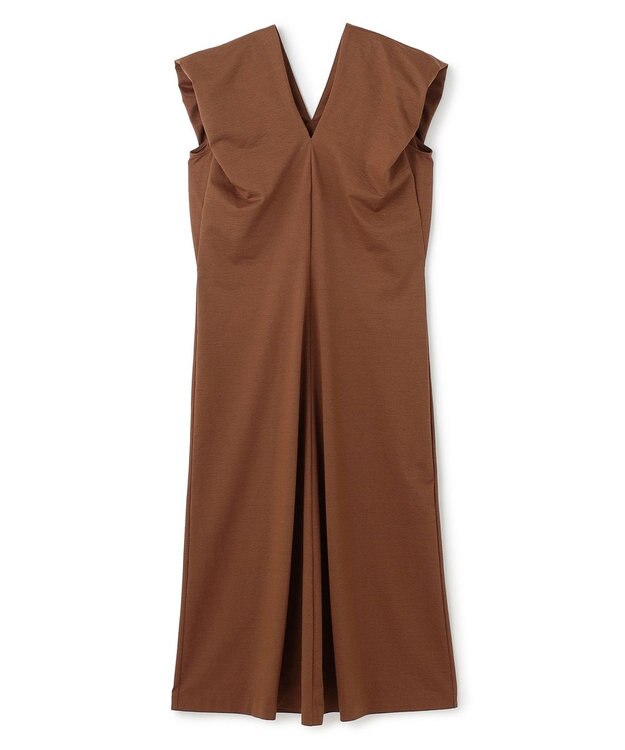 BEIGE， 【洗える】SCALA / コットンリネンボリュームスリーブワンピース Brown