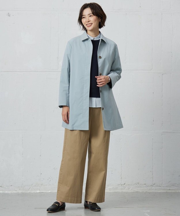 J.PRESS LADIES ダンボールジャージー カットソー ネイビー系