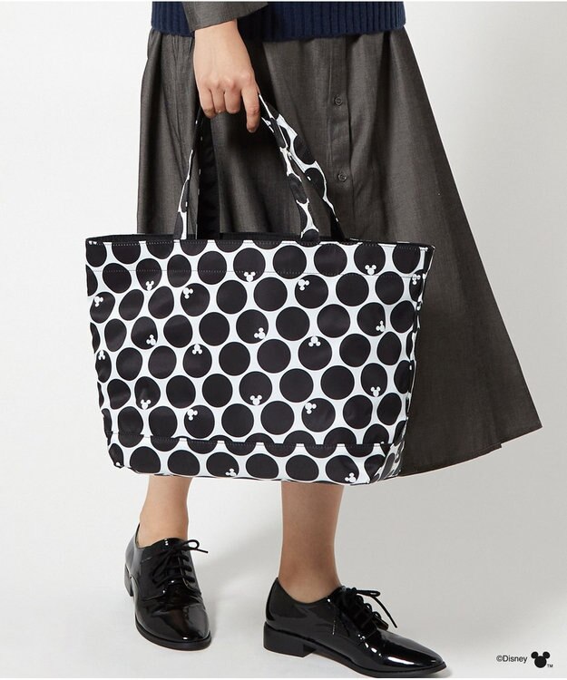 Y'SACCS 【Disney Collection】シルエットプリントトートバッグ　Mサイズ ブラック