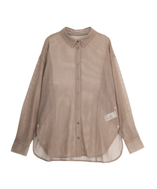 AMERICAN HOLIC メッシュ長袖シャツ Mocha