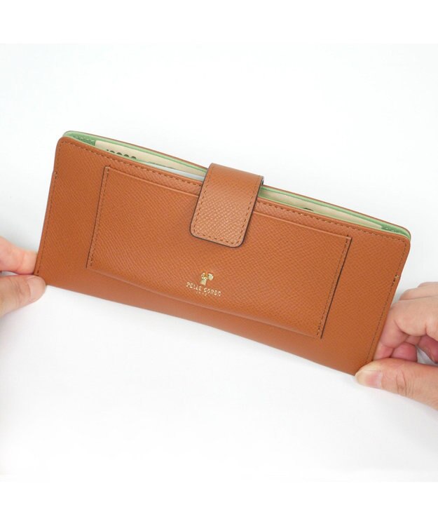 PELLE BORSA スリムウォレット French Calf Goods 3303 キャメル