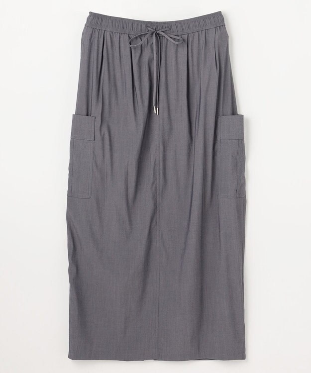 ANY L 7daysデイリーリラックススカート グレーシャンブレー