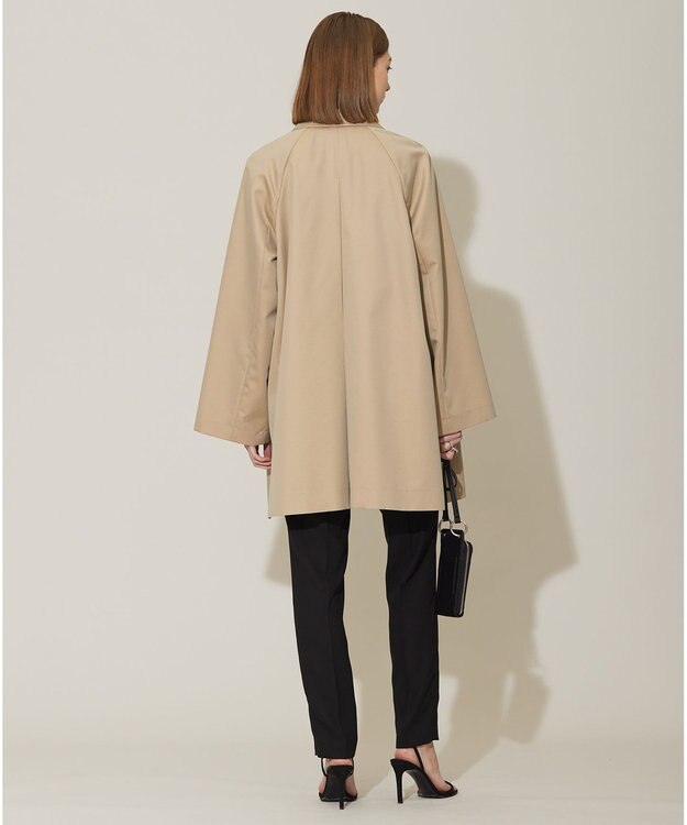 ICB 【撥水加工】ＴＣシャンブレーツイル ステンカラーコート ベージュ系