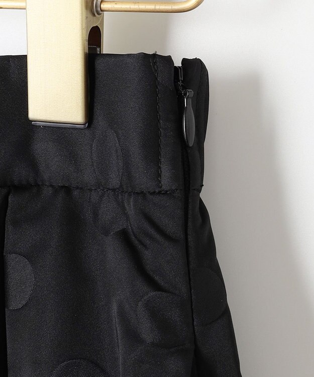 組曲 ドットジャガード フレア スカート ブラック系