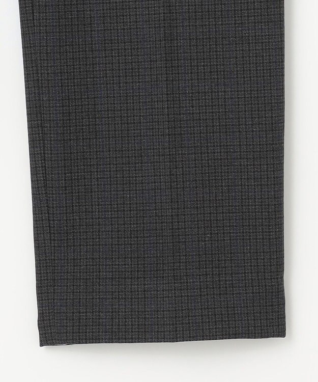 J.PRESS LADIES 【洗える】T/Rアルガンシルク チェック テーパード パンツ ライトグレー系3