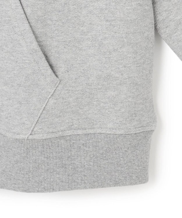 J.PRESS YORK STREET 【UNISEX】裏毛ロゴハーフジップ スウェット ライトグレー系