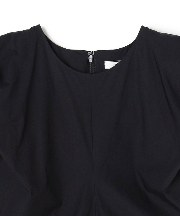 BEIGE， MALLOW / コットンタック バルーンスリーブドレス Black