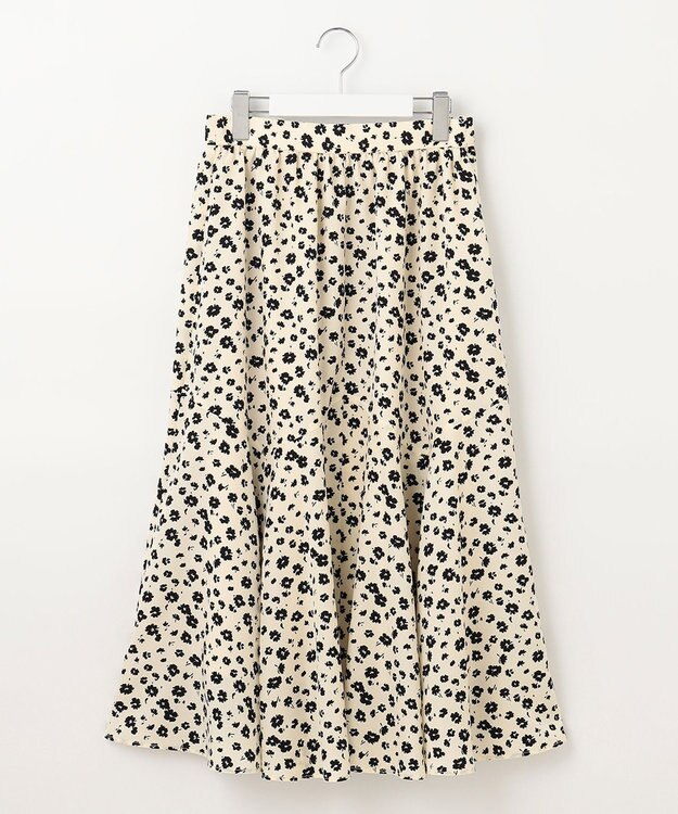 Feroux フラワープリント スカート アイボリー系9