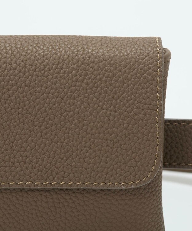 TOPKAPI 【Breath TOPKAPI】ELAN エラン シュリンクレザー 3way ミニ ボディバッグ グレージュ