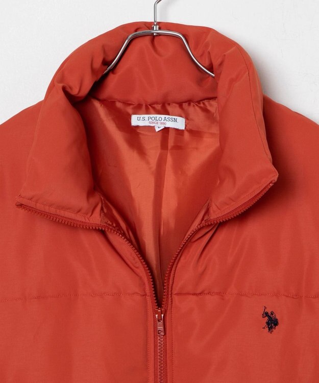WEGO 【WEB限定/Sサイズ新登場/お気に入り登録者数5万人越えの大人気アイテム】U.S. POLO ASSN.別注パデッドジャケット ダークオレンジ