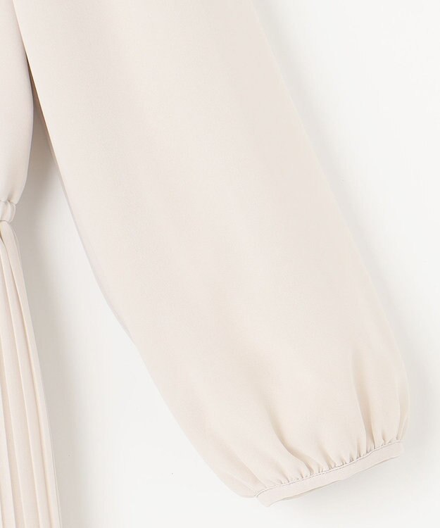 ANY SIS L 【洗える】フェミニンプリーツ ワンピース ベージュ