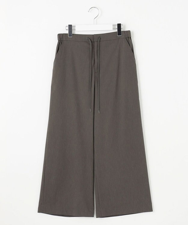 J.PRESS LADIES 【洗える】セルロースリネンストレッチ イージー パンツ スレート系