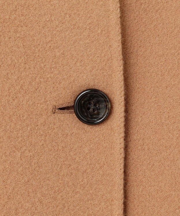 23区 S 【見上愛さん着用/Oggi12月号掲載】ウールライトリバー ポンチョシルエット コート キャメル系