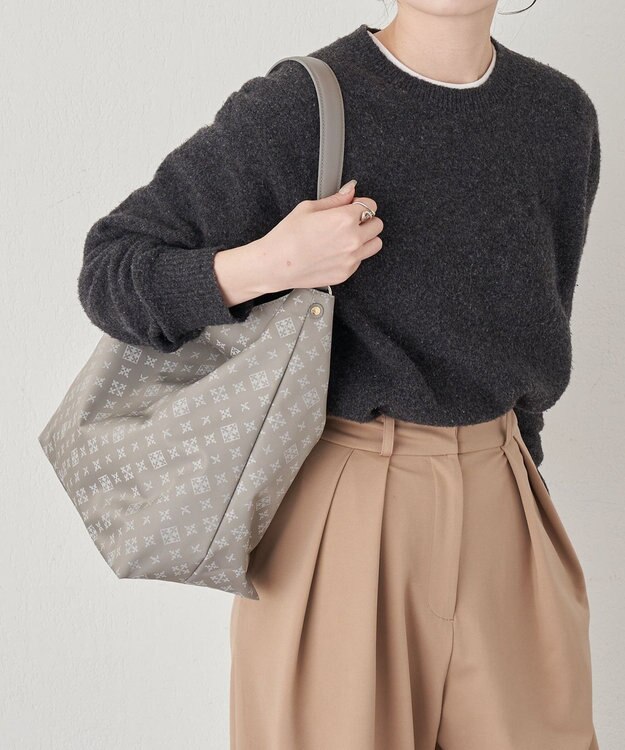 russet ナイロンジャガード2WAYショルダーバッグ(CE-1622) N.Gray