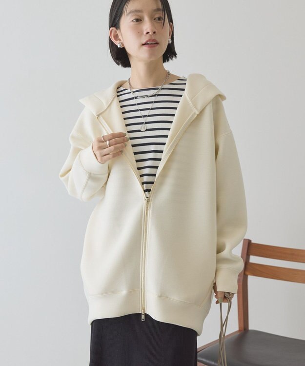 AMERICAN HOLIC ポンチZIPパーカー Ivory