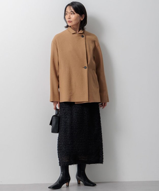 23区 L コンプレストパイル ライトアウター キャメル系