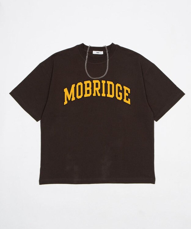 WEGO 【ユニセックス着用ITEM】アクセ付きグラフィックT（SS） ブラウン