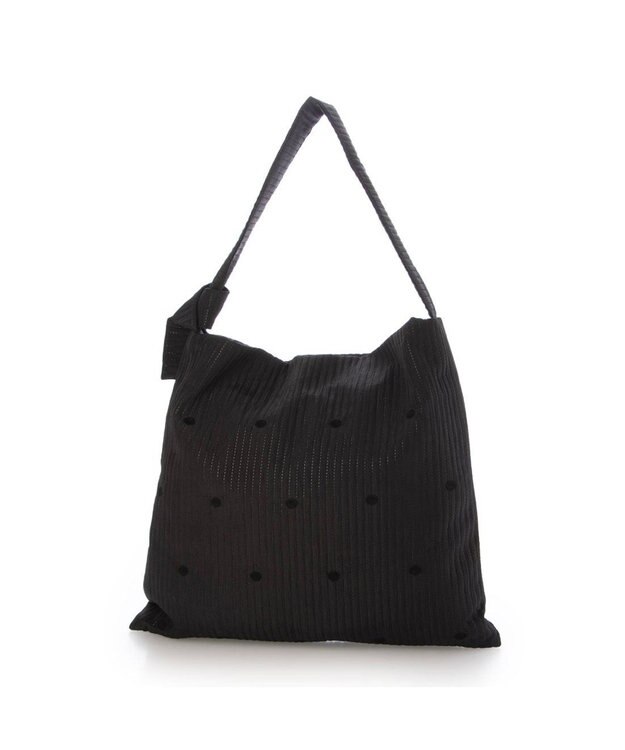 UNBILLION カシュカシュ cachecache / ラインドットワンショルダートート ブラック