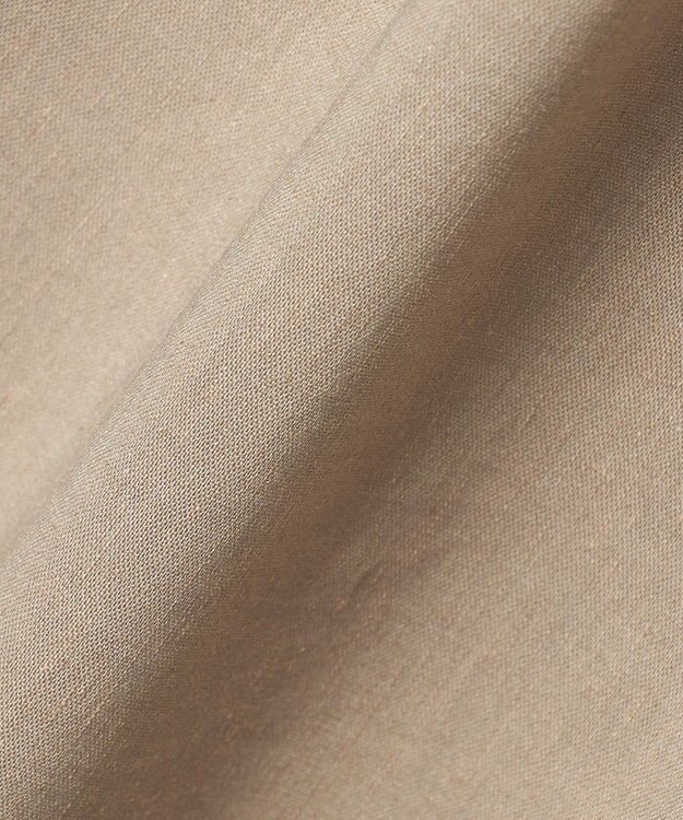 23区 L 【GOLD LABEL】クリスピーリネンストレッチ キャミソールワンピース ブラウン系