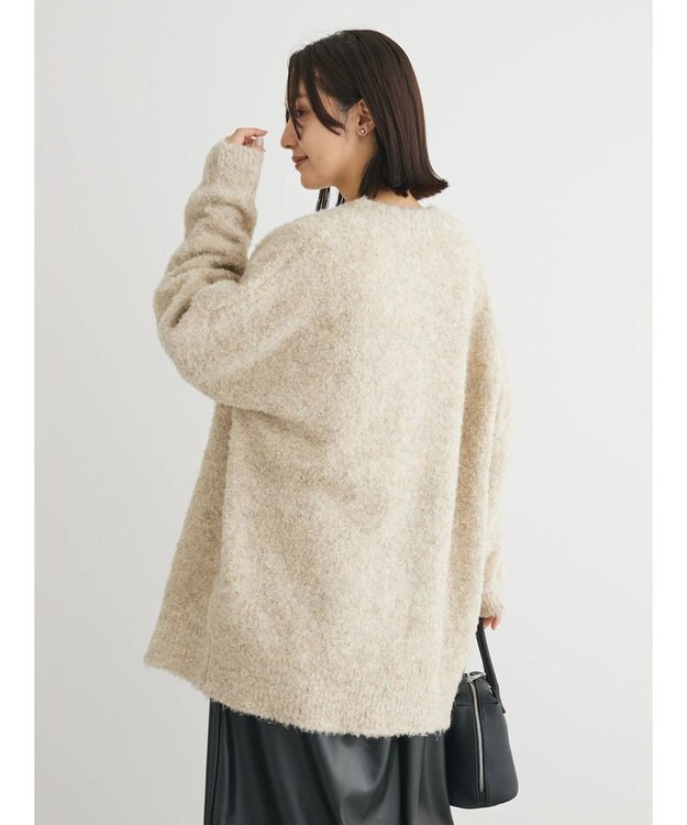 Green Parks ブークレゆるニットカーディガン Beige