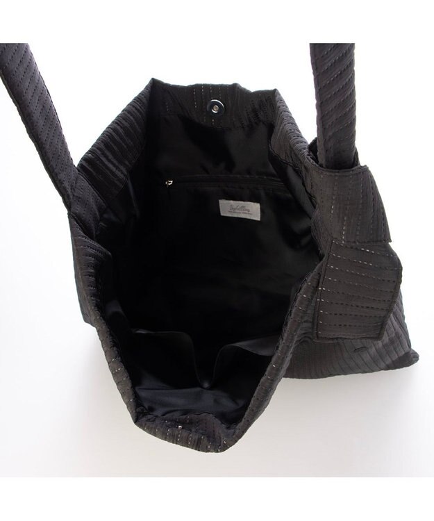 UNBILLION カシュカシュ cachecache / ラインドットワンショルダートート ブラック