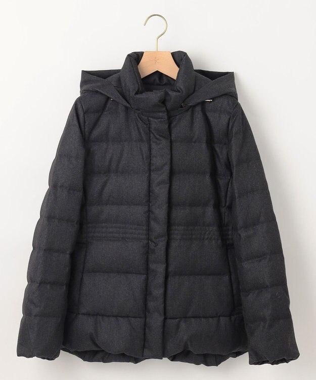 組曲 S ライトタフタショート ダウン チャコールツイード系5