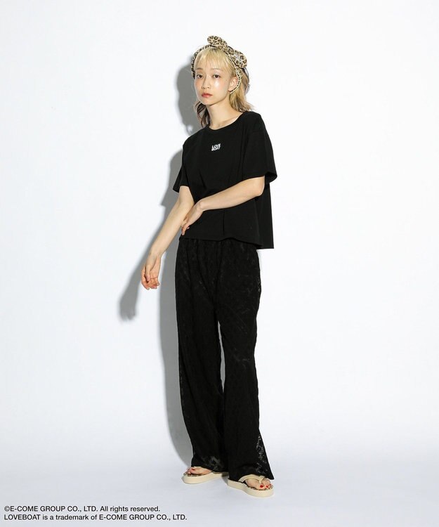 Green Parks ■ＬＯＶＥＢＯＡＴ　ロゴ刺繍ＴＥＥ Black