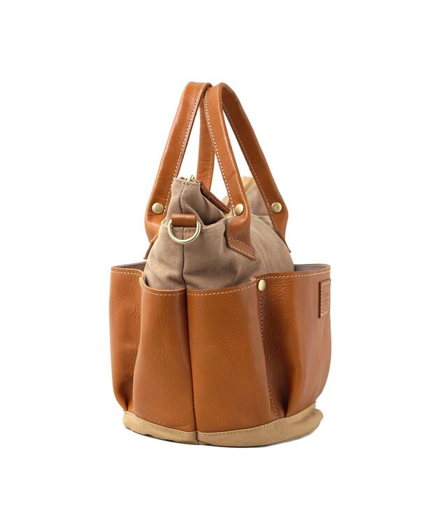 FOLNA RD レザー2WAYガーデンバッグ キャメル