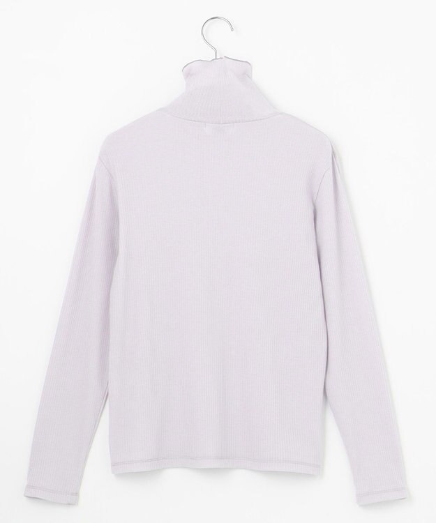 J.PRESS LADIES S カシミヤシルクリブタートル カットソー ライラック系