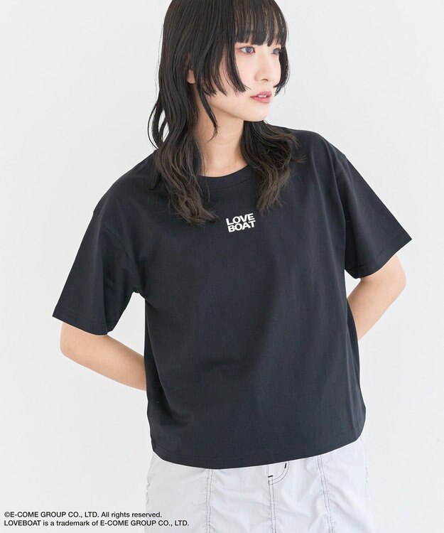 Green Parks ■ＬＯＶＥＢＯＡＴ　ロゴ刺繍ＴＥＥ Black